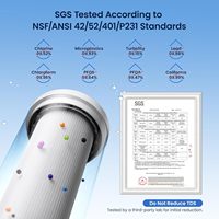 Système de filtration d'eau sous évier GF U06 0,01 μm à ultrafiltration, sans électricité, sans eaux usées, conserve les minéraux bénéfiques