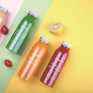 Pet Nước Trái Cây Tươi Nước Giải Khát Chai Nắp 320Ml/394Ml Công Suất Vuông/Vòng Nước Sữa Soda Trà Bao Bì Biểu Tượng Tùy Chỉnh - Product Image 2