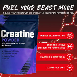 Suplemento de Creatina en Polvo para Adultos, Apoyo para la Masa <span class=keywords><strong>Muscular</strong></span>, Equilibrio de Electrolitos, Estimulante Cerebral, Enfoque, Nutrición Deportiva, Puro a Granel - Product Image 4