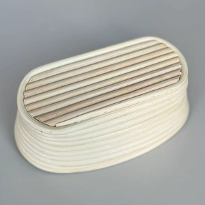 Chất Lượng Cao Handmade Việt Nam Wicker Hình Bầu Dục Mây Bánh Mì Chống Giỏ Giỏ Bột Giỏ Lý Tưởng Cho Nhà Và Chuyên Nghiệp Sử Dụng - Product Image 4