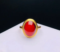 Bague en argent 925 certifiée, grand carat, véritable ambre naturel de la Baltique, élégante, ajustable, ouverte, cadeau de la Saint-Valentin, bijoux pour femmes