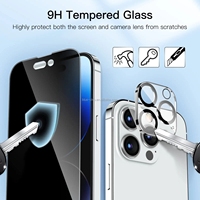 3 Paket Pelindung Layar Kaca Privasi Anti-Spy Ultra-Tipis 2.5D dengan Kekerasan 9H untuk Iphone 18 17 16 15 Air Plus Pro Max