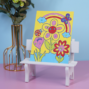 Kit de <span class=keywords><strong>peinture</strong></span> par numéros Fleur de flamant rose et <span class=keywords><strong>licorne</strong></span> – Amusant et facile – Pour enfants et adultes - Product Image 6