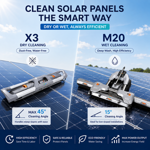 Robot de nettoyage de <span class=keywords><strong>panneaux</strong></span> solaires autopropulsé tout-terrain sans eau, à balayage à sec, avec une capacité de 30/h et une autonomie de 4 heures - Product Image 2