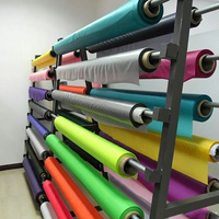 Rouleau de film PVC laminé brillant et flexible, transparent et coloré, pour la fabrication de combinaisons de pluie textiles composites
