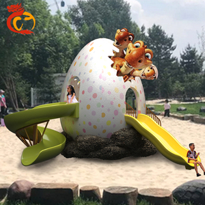 De parque temático de fibra de vidrio dinosaurio niños de diapositivas para la venta - Product Image 6