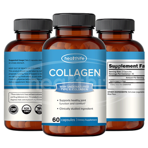 Healthife แคปซูลคอลลาเจนสำหรับผู้ชายและผู้หญิงแคปซูลคอลลาเจน <span class=keywords><strong>Type</strong></span> II ฉลากส่วนตัว - Product Image 1