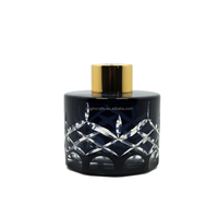 Botol Diffuser Buluh Kaca Hitam dan Putih, Aroma Botol Minyak Esensial 125Ml 200Ml Matte