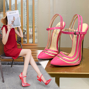 Zapatos de Tacón Alto con Punta <span class=keywords><strong>en</strong></span> Pico de 16 CM para Mujer, Zapatos de Tacón para Bailarinas, Nuevos Estilos de Primavera Verano - Product Image 6