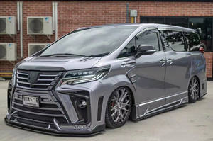 Para <span class=keywords><strong>Toyota</strong></span> Alphard Kit de cuerpo de fibra de carbono Alphard Actualizaciones ROWON Estilo Parachoques delantero Parachoques trasero Spoiler Difusor Kit de cuerpo - Product Image 3