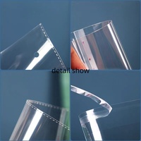 Épaissi Transparent givré estampillé à chaud fermeture éclair PE Opp sac auto-adhésif plat bouche carte tête scellable vêtements emballage sac