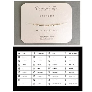 Bracelets personnalisés en code <span class=keywords><strong>Morse</strong></span> délicat Bracelet à <span class=keywords><strong>message</strong></span> caché personnalisé Cadeau d'anniversaire pour elle - Product Image 4