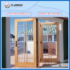 Porta Bifold per Esterni Resistente, <span class=keywords><strong>Porte</strong></span> Bifold da Esterno in Alluminio, Porta Bifold <span class=keywords><strong>a</strong></span> 5 Pannelli Colore Bianco - Product Image 4