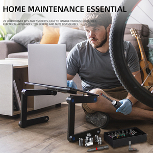 Glede 37 en 1 Kit de tournevis magnétique DIY avec cliquet 60 dents, embouts CRV, outils de réparation en acier rechargeables - Product Image 6