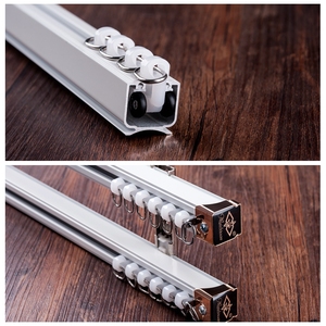 White square Ceiling Track <b>Curtain</b> Rails <b>Curtains</b> Track - Product Image 2