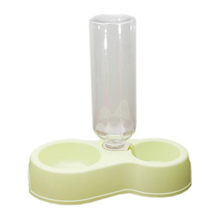 Blue Magpie Pet Double Bowl Plastic Automatic Water <b>Feeder</b> For <b>Cats</b> Dogs Food And Water Dispenser - Product Image 3
