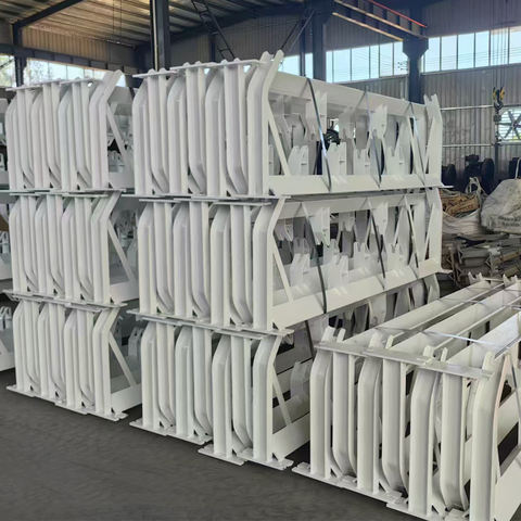 High Quality PU Conveyor Roller Bracket Various Sizes New Condition Idler Rollers Bracket Rubber Material Conveyors