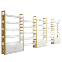 Support de parfum et armoire de comptoir en bois grainé personnalisé, étagère de supermarché pour la décoration de magasin et présentoir de parfum en métal