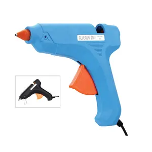 Zhongdi ZD-7 vendita calda Bestseller Mini pistola per colla a caldo con 25W stick di colla per artigianato scuola fai da te arti casa riparazione rapida blu