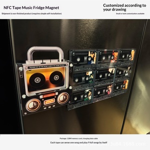 สติกเกอร์แม่เหล็กติดตู้เย็นรูปเทป NFC สำหรับเล่นเพลงอัตโนมัติด้วยระบบ NFC  ออกแบบได้ตามต้องการ  สามารถจัดส่งแบบดรอปชิปได้ - Product Image 4