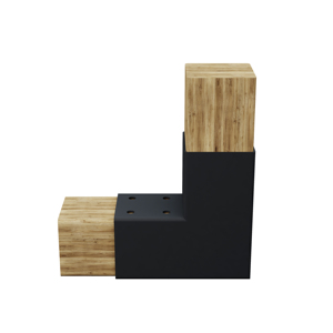 Support en L en acier pour pergola, connecteurs d'angle métalliques, patins de poteau pour bâtiments de jardin, usage extérieur durable, compatible 70x70mm 90x90mm - Product Image 2