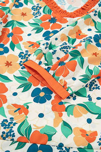 Abiti donna carer-Lover eleganti camicette da donna con scollo a V con stampa floreale - Product Image 5