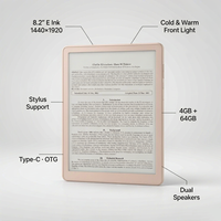 Tablette d'étude numérique E Ink 8,2'' avec lecteur de livres électroniques, Android 11, tablette de prise de notes E-Paper avec stylet, éclairage frontal à 24 niveaux, OEM