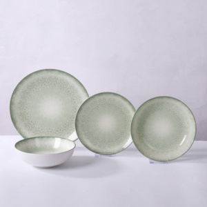 Fabricante <span class=keywords><strong>de</strong></span> Vajillas <span class=keywords><strong>de</strong></span> Cerámica, Juego <span class=keywords><strong>de</strong></span> Vajilla <span class=keywords><strong>de</strong></span> <span class=keywords><strong>Gres</strong></span> <span class=keywords><strong>de</strong></span> 20 Piezas con Diseño Nórdico Natural en Verde Suave para Uso Diario - Product Image 3