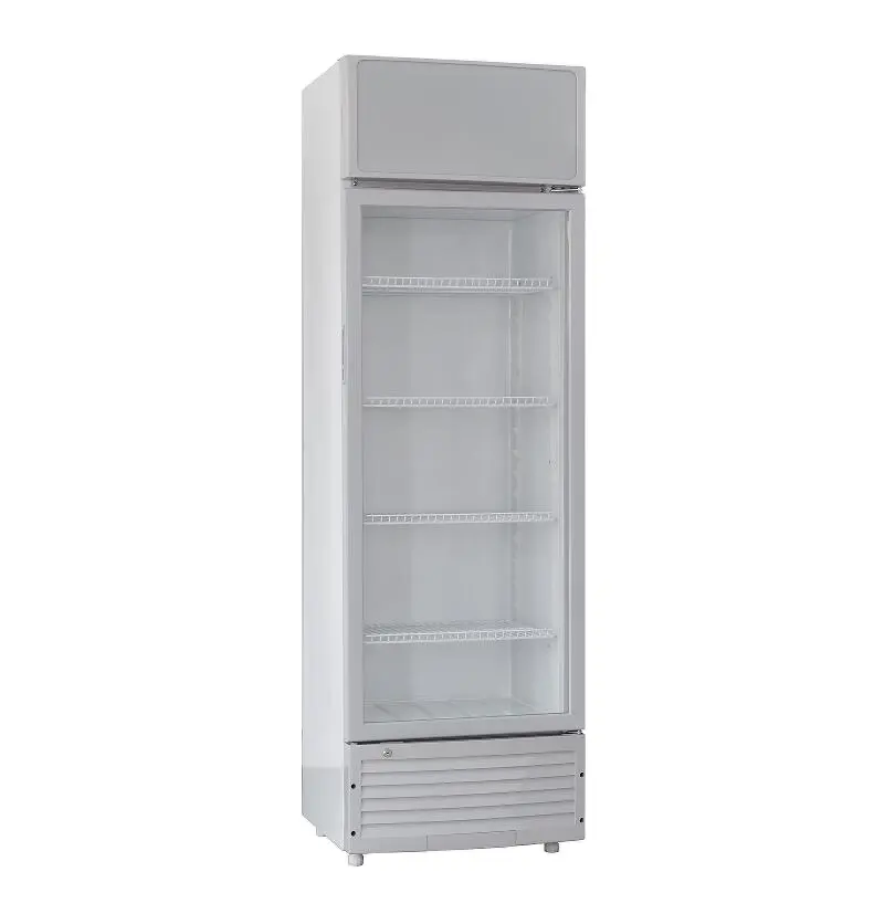 Porte in vetro 2021 di lusso commerciale per bevande frigo a porta singola display verticale refrigeratore frigorifero