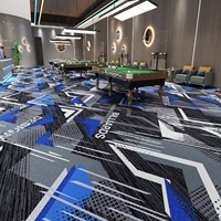 Rouleaux de moquette en polypropylène tissée à la machine, à poils ras, motif abstrait, pour la maison, le bureau, l'hôtel, la prière, tailles personnalisées