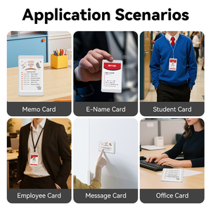 <span class=keywords><strong>Carte</strong></span> magnétique électronique NFC <span class=keywords><strong>E</strong></span>-Paper pour réfrigérateur, affichage de messages, notes et mémos - Product Image 4