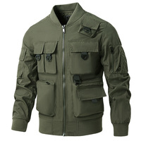 Usine hommes blouson bombardier rétro Baseball multi-poches vêtements de travail fonctionnel imperméable extérieur bouffant hiver tactique vestes