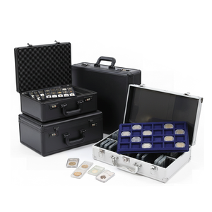 슬롯이있는 맞춤형 알루미늄 보관함 동전 홀더 동전 수집기, PCGS/NGC 동전 판과 호환 가능 - Product Image 1