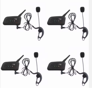 4 Stuks V4c Scheidsrechter <span class=keywords><strong>Intercom</strong></span> Headsets Met Koffer 4 Groep Bluetooth Full Duplex Communicatie Voetbal Handbal - Product Image 2