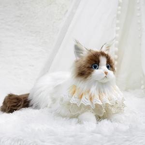 Grande taille mignon incroyable chat simulé poupée coton chaton jouet pour enfants parfait peluche Animal anniversaire ou Date cadeau - Product Image 1