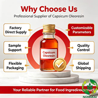 Oleorésine de Capsicum Hydrosoluble 1,5M SHU – Résine d'Extrait de Piment Naturel pour la Transformation de Boissons et d'Assaisonnements Épicés
