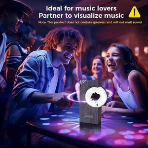 Ferrofluide Dansant à Rythme Musical, Enceinte Ferrofluide, Partenaire Musical, Lampe d'Affichage Ferrofluide, Jouet Liquide Magnétique, Cadeaux de Bureau pour Enceintes - Product Image 3