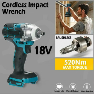 Atornillador Eléctrico Profesional Inalámbrico Sin Escobillas <span class=keywords><strong>de</strong></span> 1/2 Pulgada Compatible con Batería <span class=keywords><strong>de</strong></span> 18v, <span class=keywords><strong>Llave</strong></span> <span class=keywords><strong>de</strong></span> <span class=keywords><strong>Impacto</strong></span> Eléctrica - Product Image 5