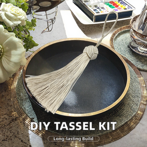 Wholesale DIY Handmade Accessories 8cm Antique Vertical Bookmark Fan Pendant <b>Fringe</b> Scented Bag Hanging <b>Tassel</b> Home Textile 100% - Product Image 2