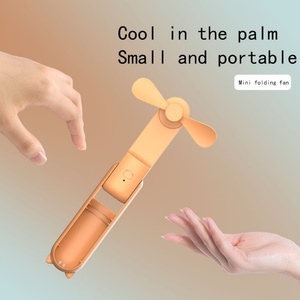 Mini-ventilateur USB portable personnalisé, rafraîchisseur d'air manuel d'été avec batterie rechargeable, plusieurs couleurs, installation OEM - Product Image 2