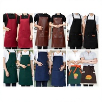 Tablier unisexe résistant aux taches, vêtement de travail en rayonne, tablier pour cuisines domestiques, imperméable à l'eau et à l'huile, impression de logo personnalisée, extra-épais