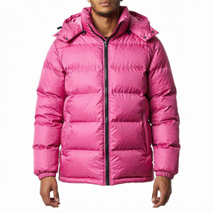 Men's Hooded Down <b>Coat</b> 90% Down Puffer Jacket Full Zip Quilted Winter Outerwear Plus Size Casual Unisex <b>Warmer</b> - Product Image 1