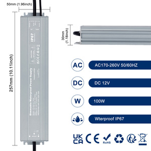 Fuente <span class=keywords><strong>de</strong></span> Alimentación LED IP67 Dali Triac 0/1-10V 12V 24V, Impermeable, 60W 100W 300W 100-240VAC, Regulable, Controlador LED Dali DT8 - Product Image 2