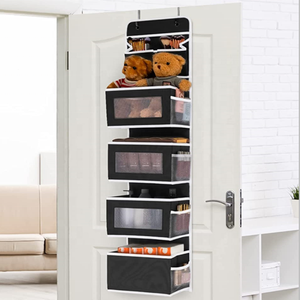 5-SHELF ráp cửa lưu trữ tổ chức cho phòng ngủ với 2 túi nhỏ và 4 túi bên trên cửa treo tổ chức - Product Image 6