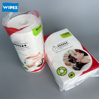 WIPEX X60 X70 Serviette jetable pour les cheveux Spa Pédicure Serviette de salon jetable non pelucheuse Serviette de salon à séchage rapide pour manucure