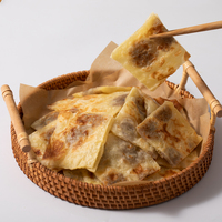 Mélange de crêpes pour petit-déjeuner au goût banane surgelé, pré-cuit, en sachet portable pour enfants