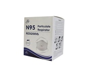 Masque à porter sur la tête avec valve, jetable, en tissu non tissé, avec coussinet nasal en mousse