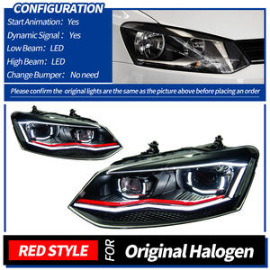 2011-2018 Volkswagen POLO Conjunto de faros LED completos 35W Plug-and-Play para Vento New Condition - Product Image 5
