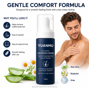 Spray dépilatoire pour hommes, sans rasage, indolore, pour poitrine, dos, jambes, bras, aisselles, crème dépilatoire rapide pour le corps - Product Image 3