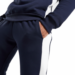 Survêtement de football en gros pour hommes, survêtements personnalisés avec logo, molleton technique zippé, jogging uni pour hommes, survêtement en coton respirant pour hommes - Product Image 1